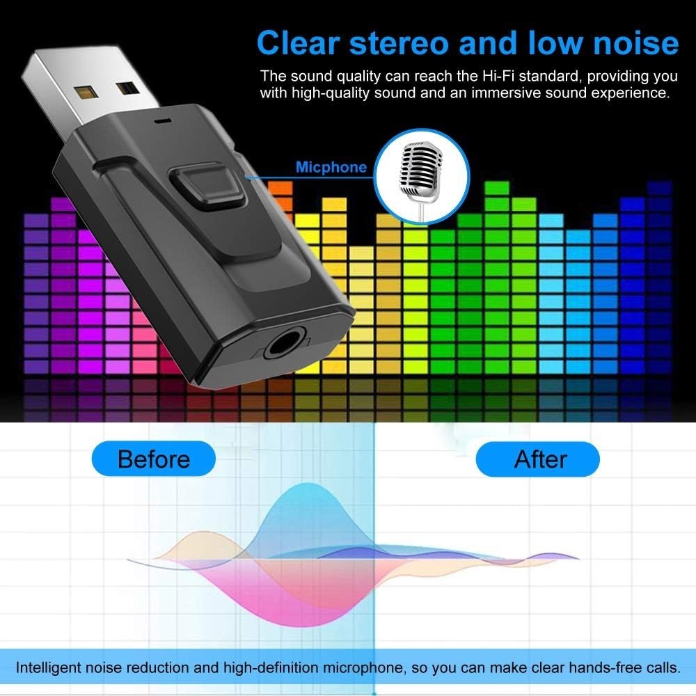 Hands-Free Bluetooth 5.0 Audio Receiver - Mini Adapter for Perfect Compatibility