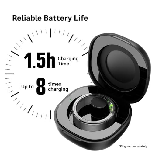 Herz P1 Rapid Charging Case - Smart Ring Portable Charging Case with 200 mAh