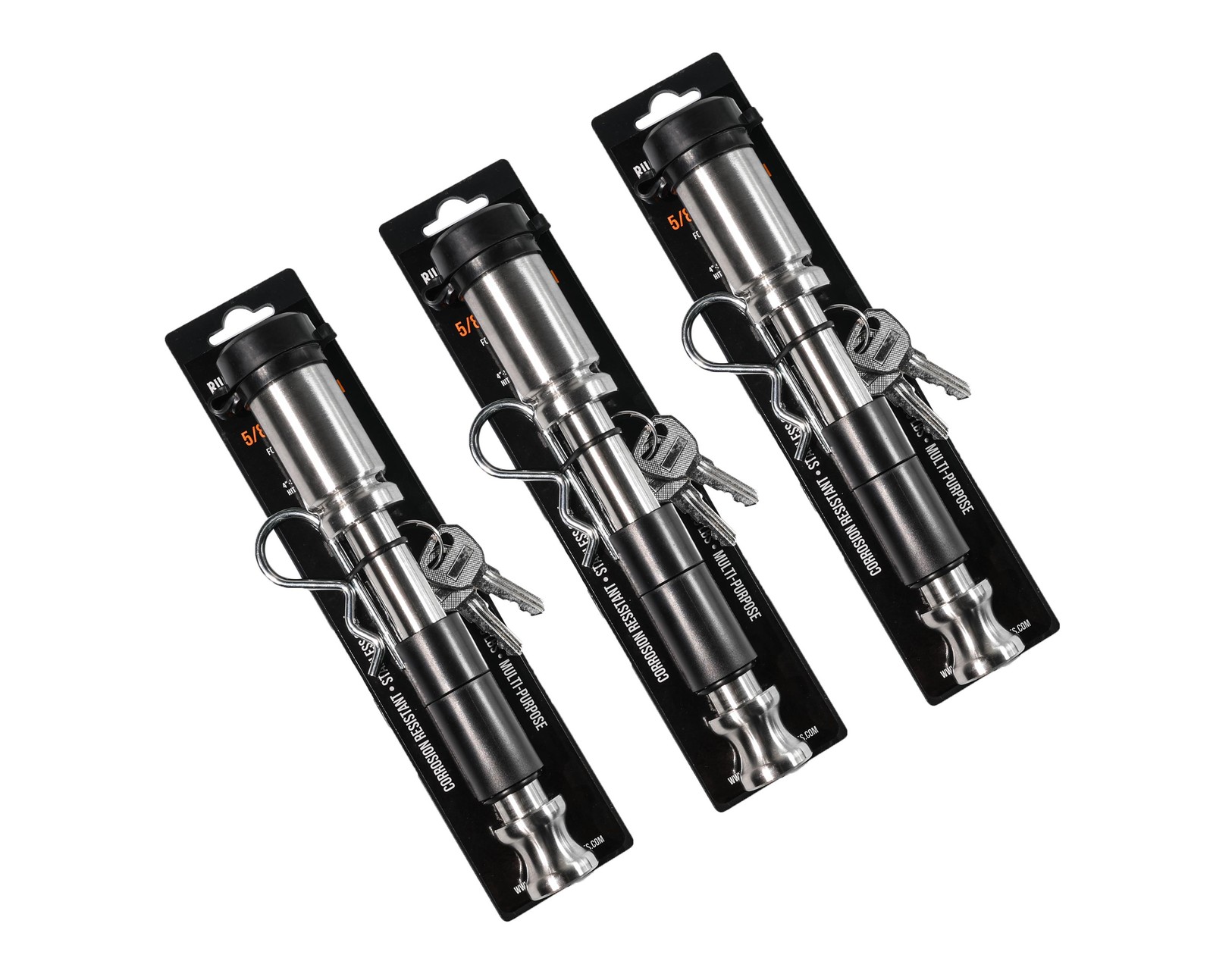 BulletProof BPLP3 3PC Set 5/8" Diameter Keyed Locking Hitch Pin