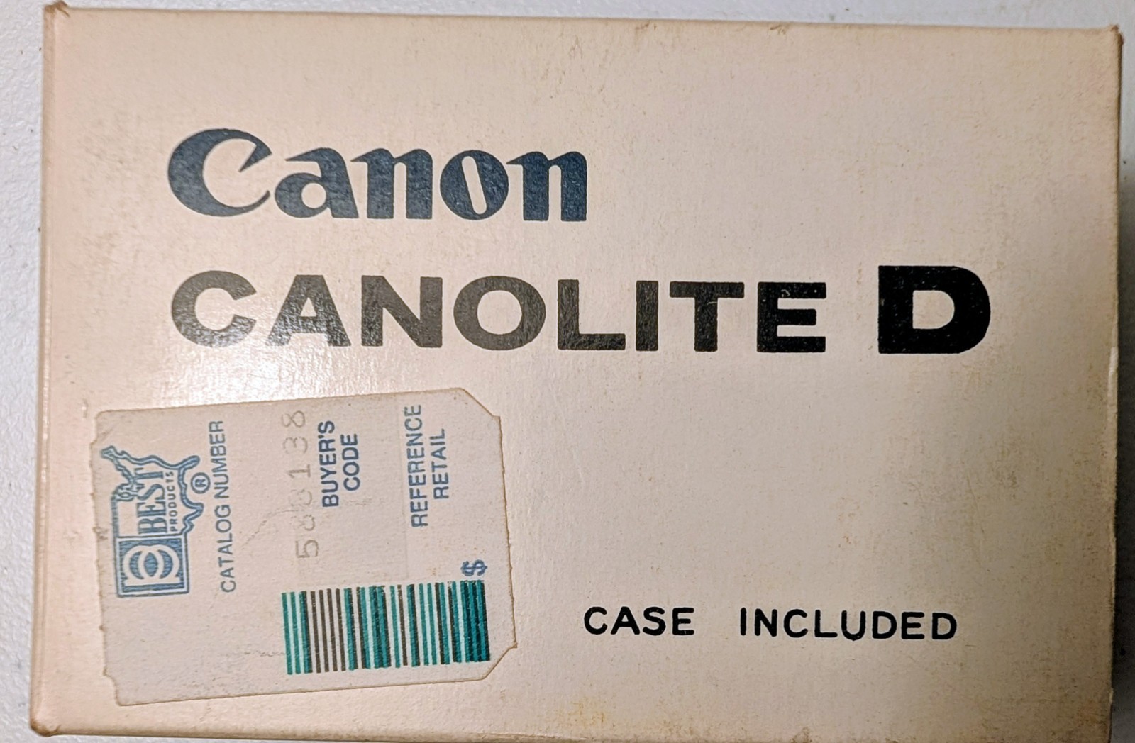 Vintage Canon Canolite D Electronic Flash - TESTED Box, Manual, Case, Warranty