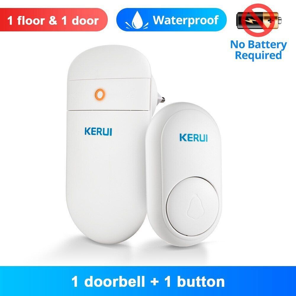 No Batteries Needed Wireless Security Doorbell 330Ft Coverage 52 Pleasant Chimes