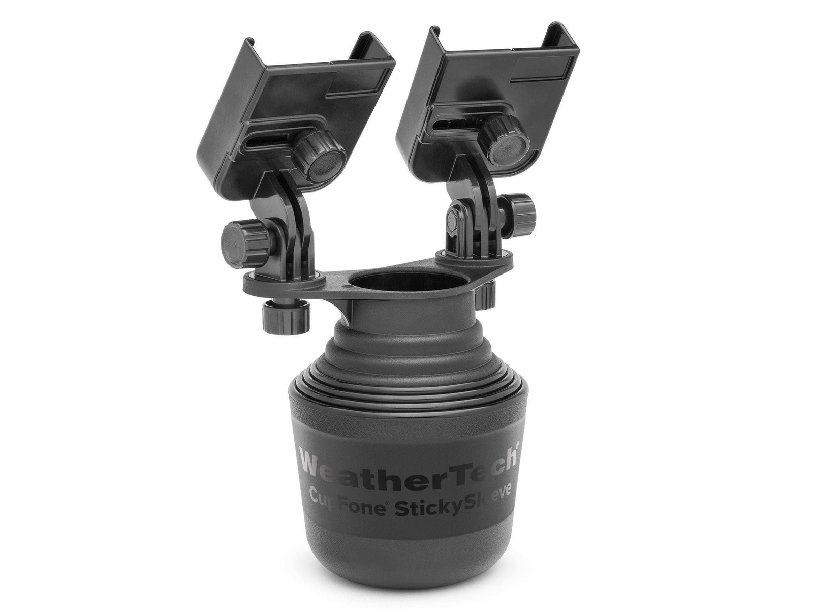 WeatherTech CupFone Duo - Universal Dual Cell Phone Holder Cup Holder Mount