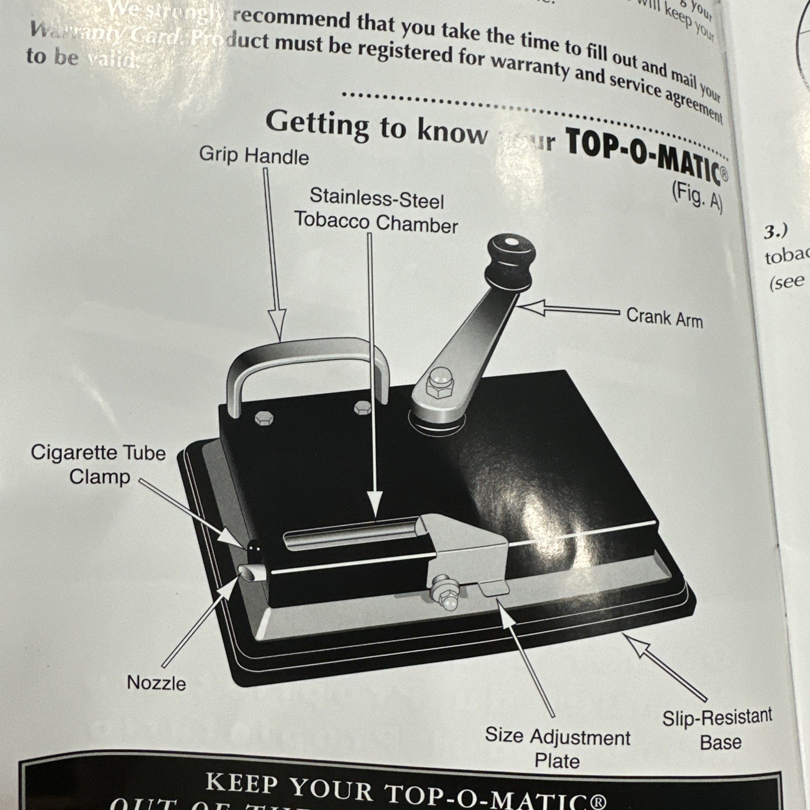 TOP O MATIC CIGARETTE ROLLING MACHINE KING SIZE & 100MM ^