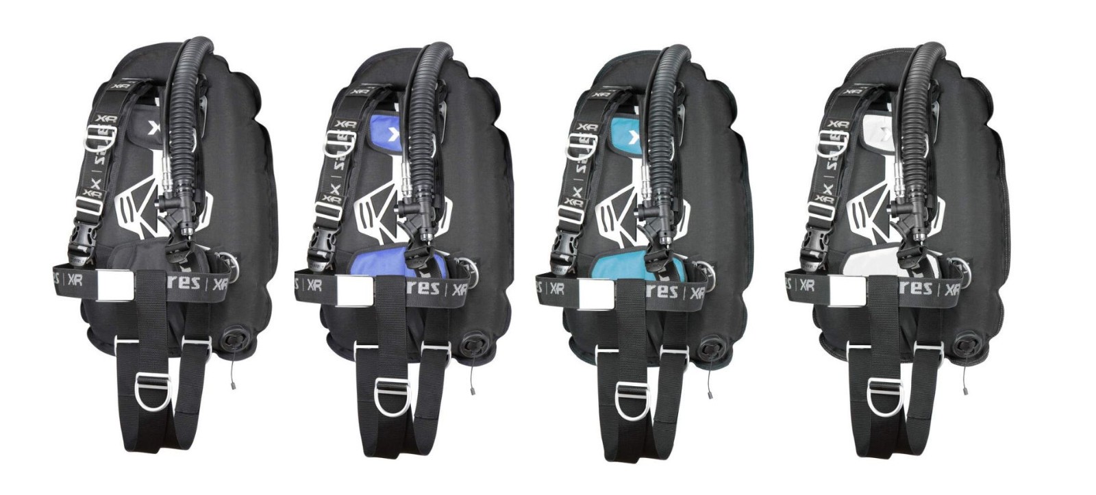Mares XR-REC TRIM Single Backmount Set Various Colours