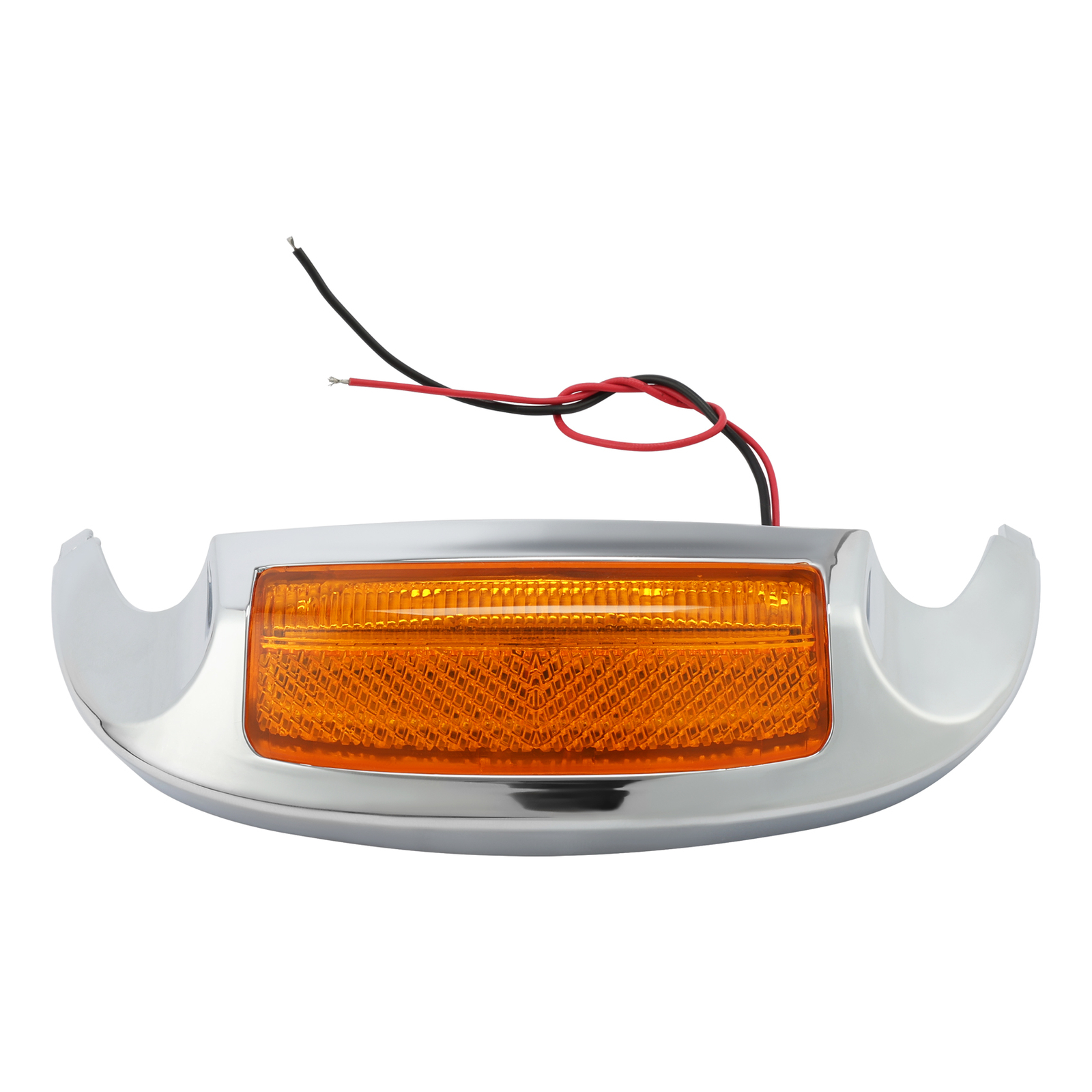 Front Fender Tip Orange Len Light For Harley Touring Electra Glide Ultra Classic