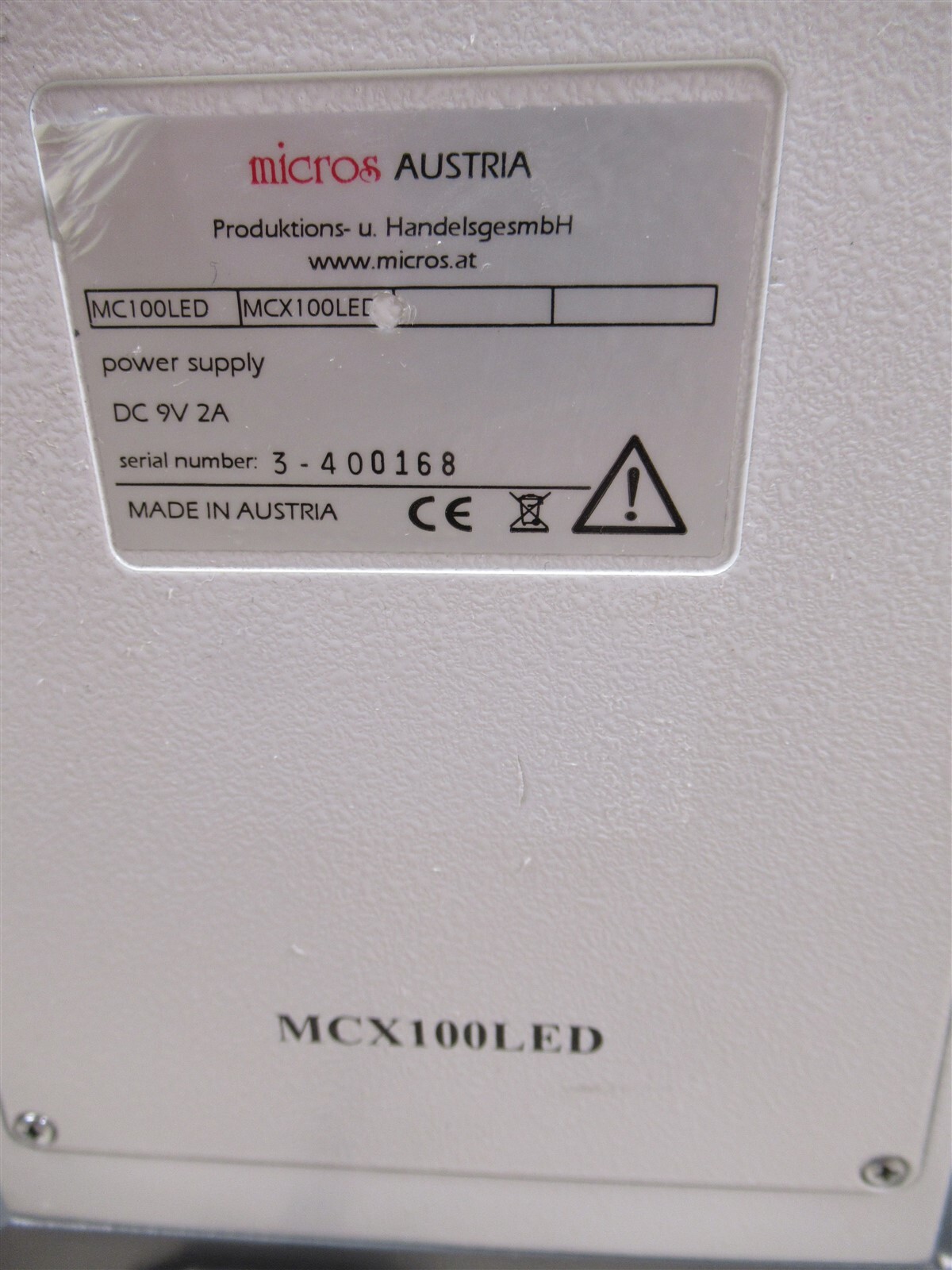 Micros Austria Biological Microscope 4 Objectives & Eyepieces MCX100LED Daffodil