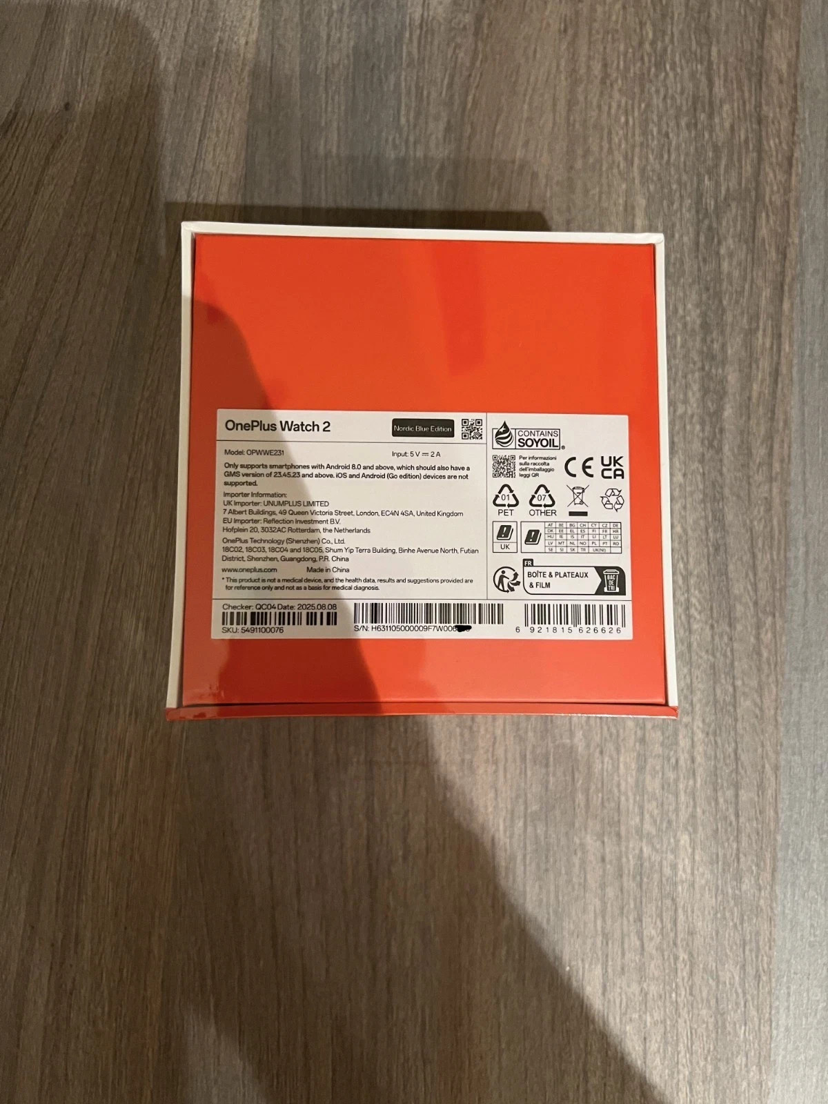 OnePlus Watch 2 Nordic Blue Edition 46mm Brand New Sealed