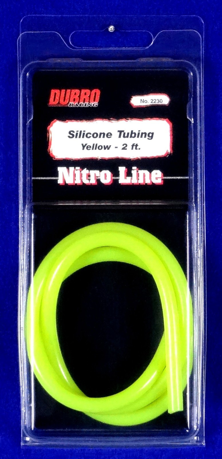 DU-BRO 3/32" ID YELLOW NITRO LINE SILICONE TUBING ( 2 FEET )( CAT. # 2230 )
