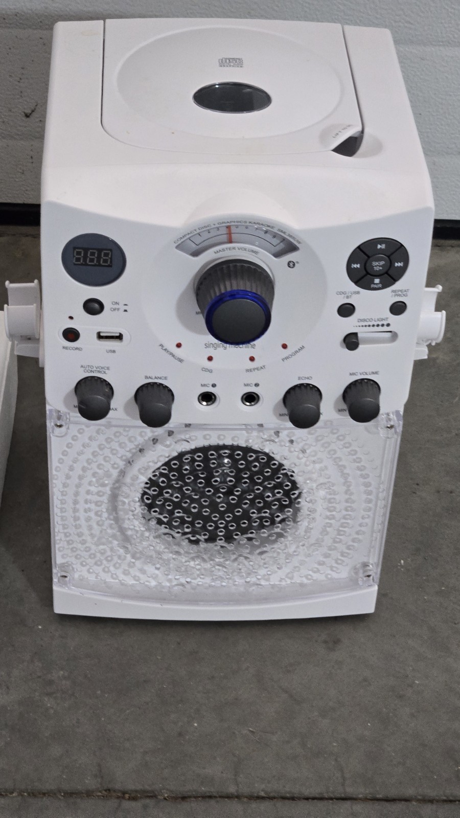 Singing Machine SML385UW Karaoke System – CDG, Bluetooth, Microphone – with CD
