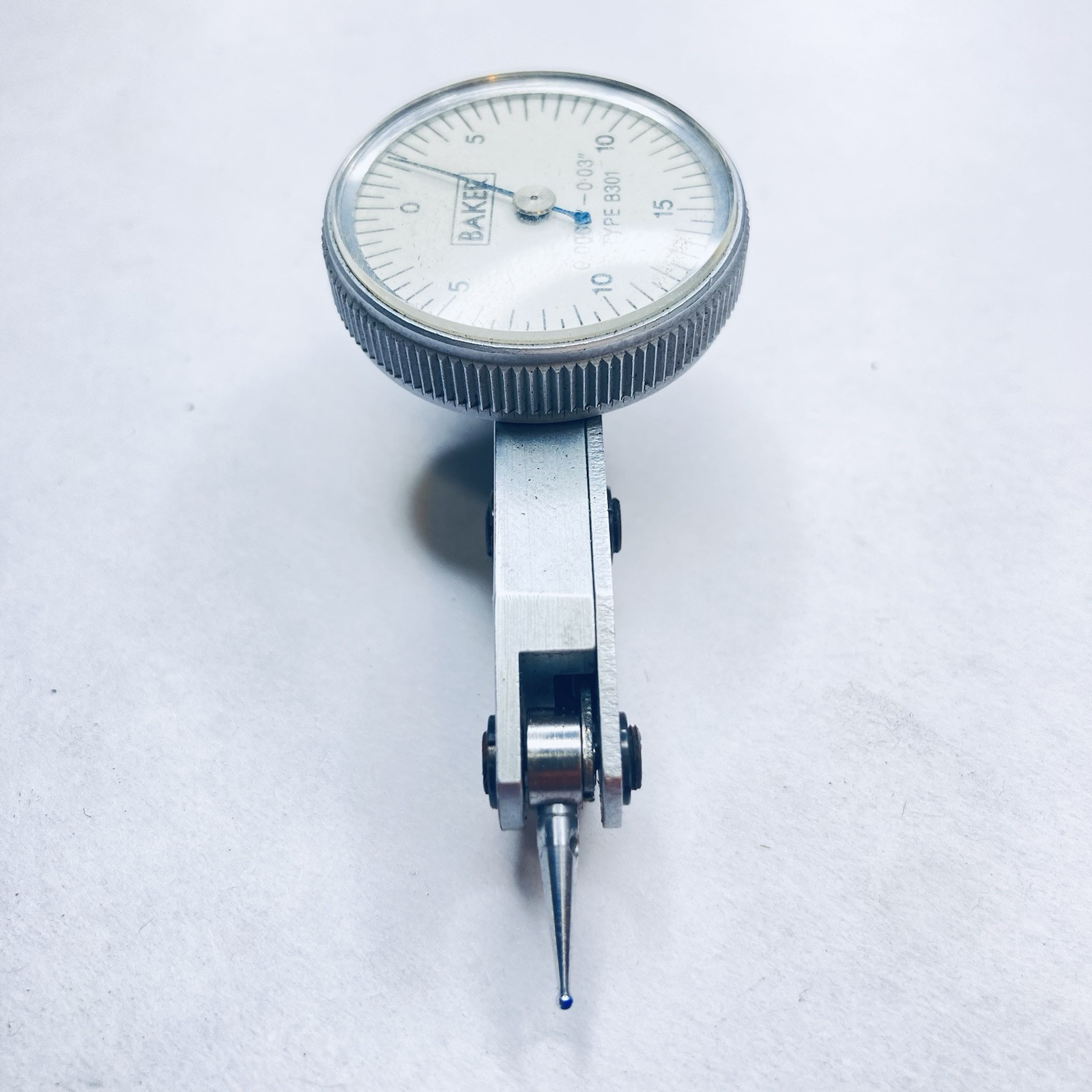 Baker B301 Dial Test Indicator Set 0.0005" Grads w/Case