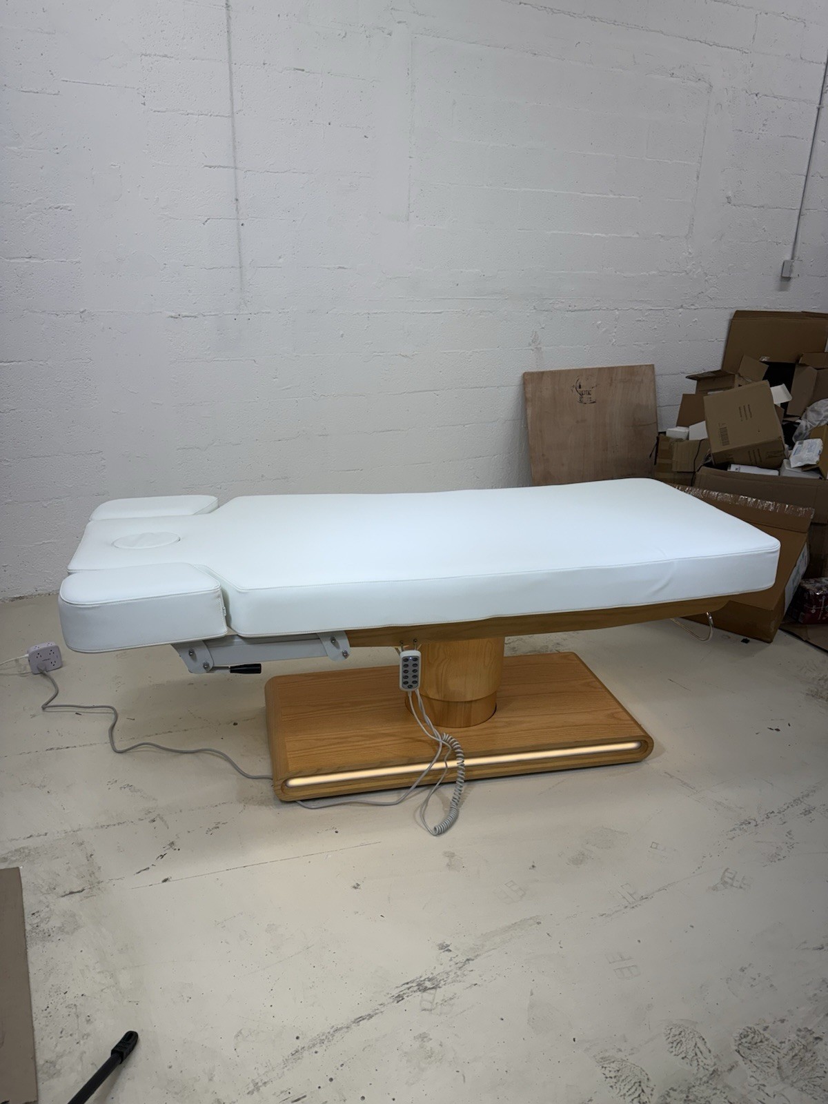Eyelash / Massage bed Professional White Heat Neon Automatic Adjustable