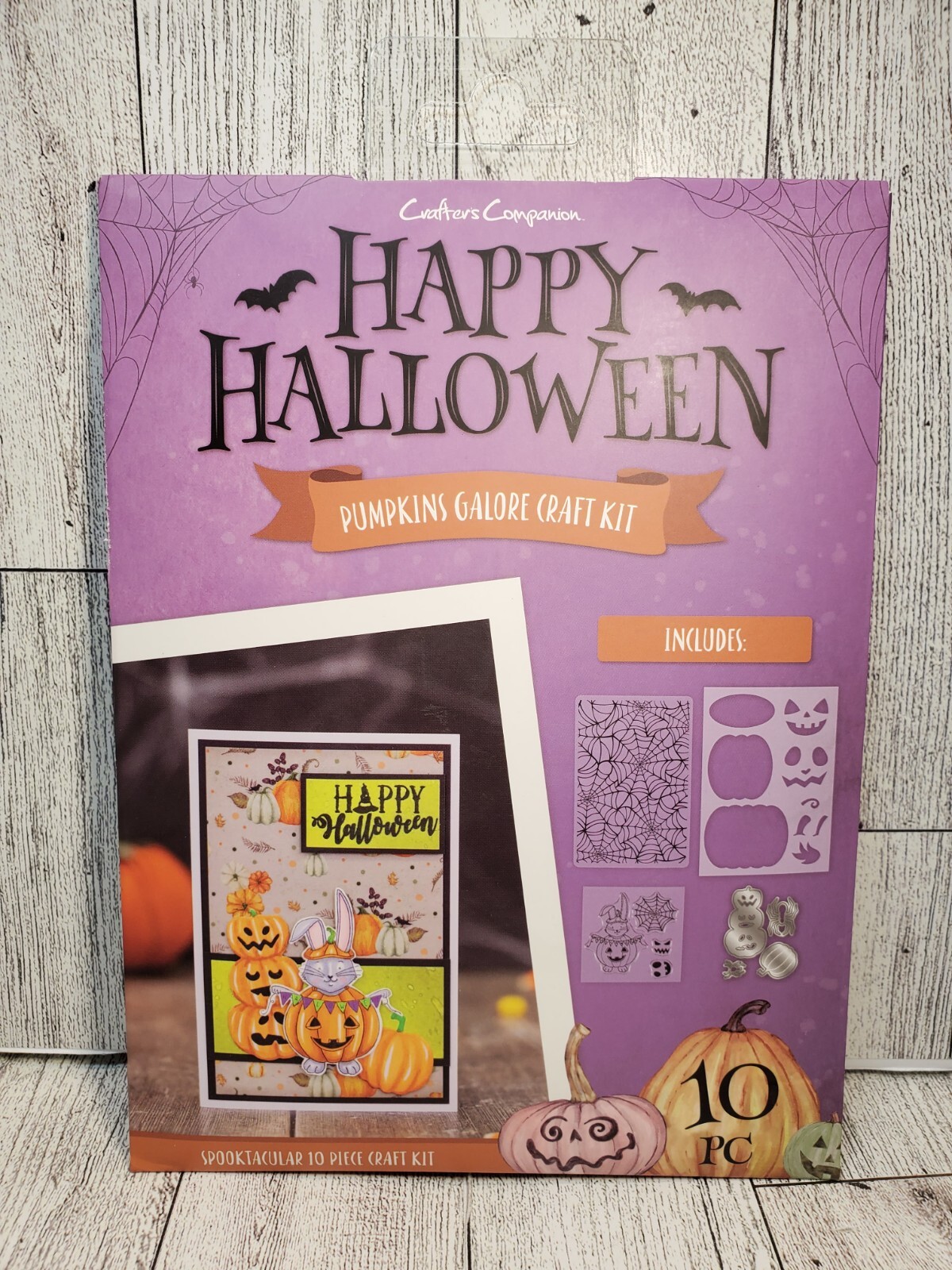 CCHA1 Crafters Companion Happy Halloween Pumpkins Galore Craft Kit 10pc Set New