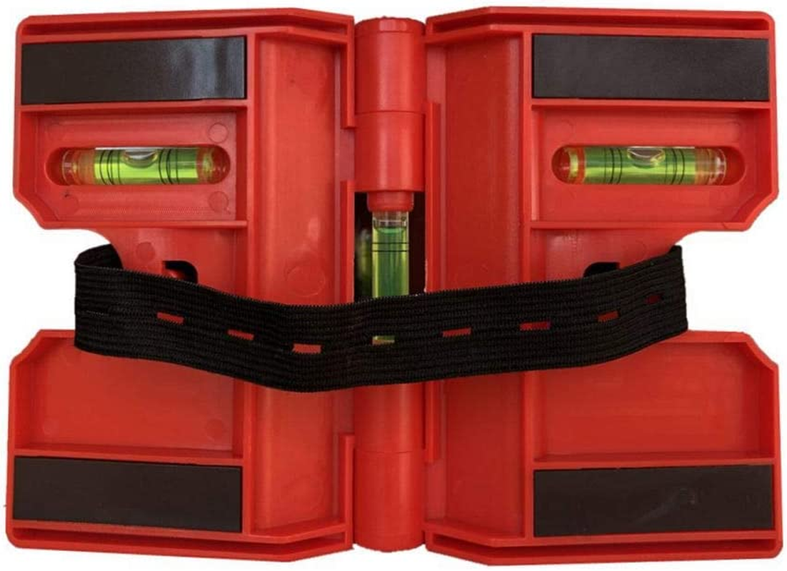 2 Pack Folding Magnetic Post Level for Pipe, Post and Beams Leveling