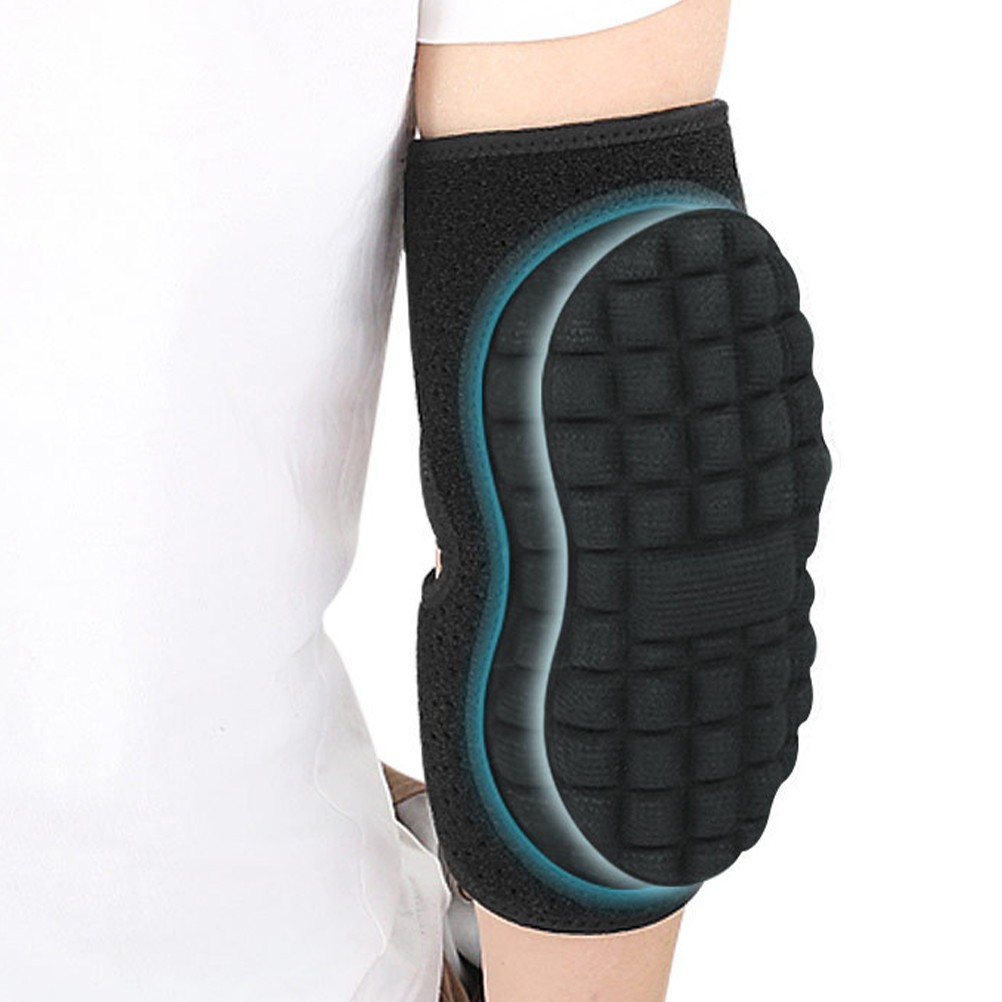 Breathable Black Elbow Support Sleeve with Sweat Absorption for Active Use