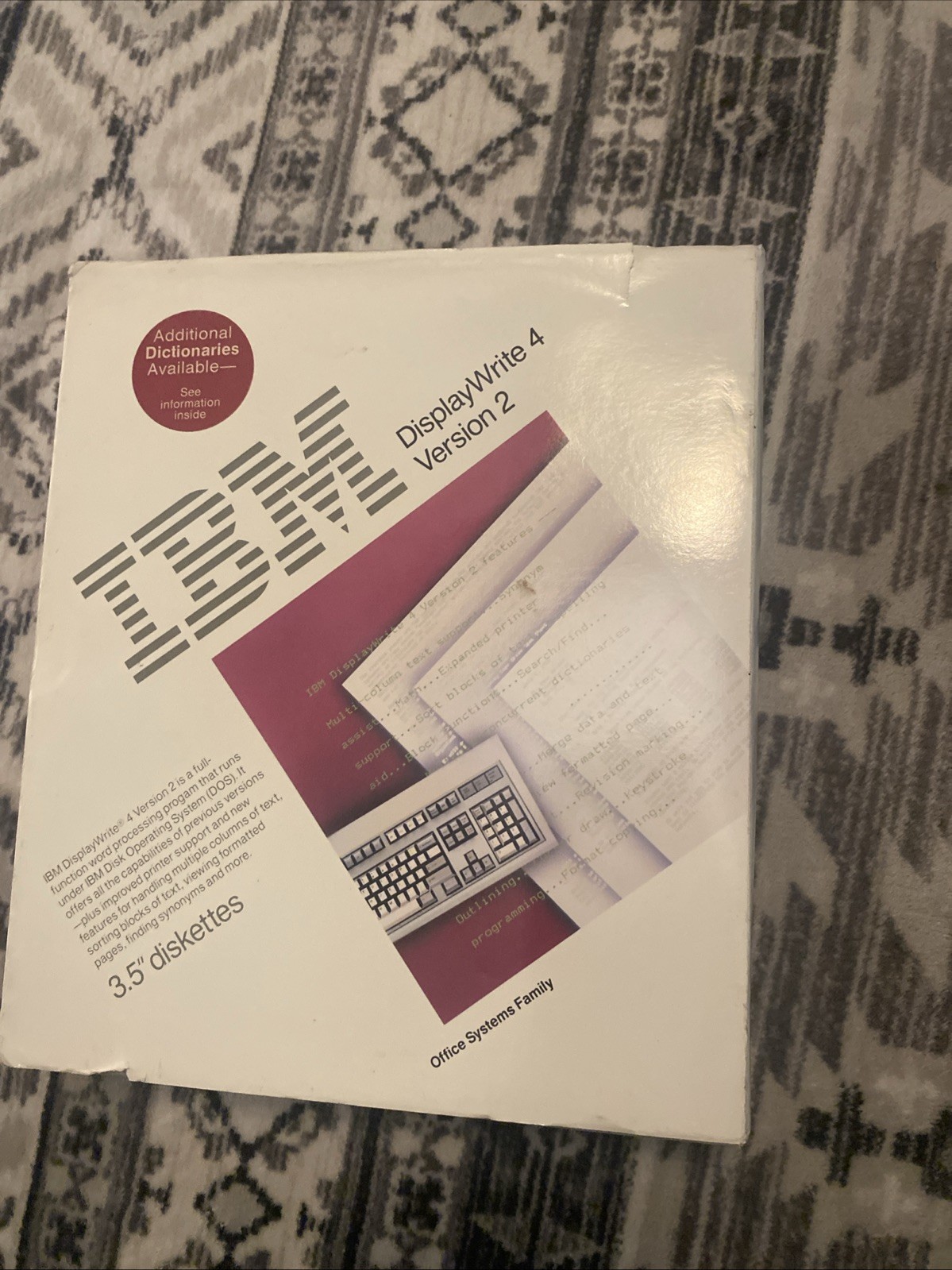 Vintage IBM DisplayWrite 4 Version 2 Manual OA25F5950 1988 /No diskettes