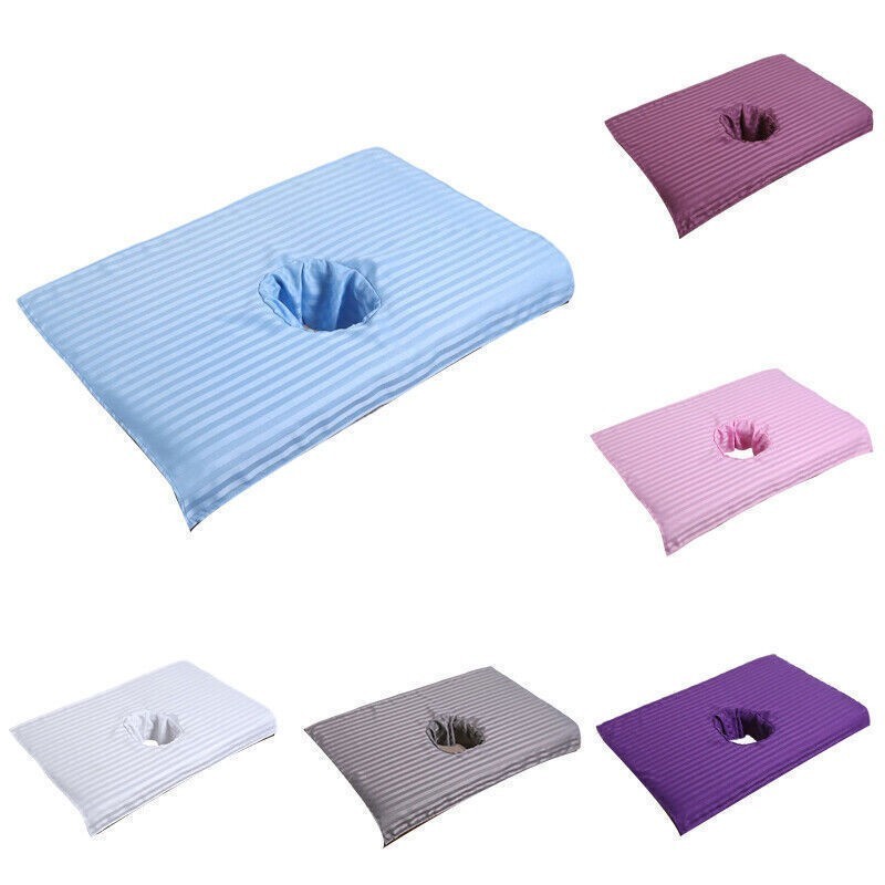 5PCS Beauty Bed Sheet SMS Massage SPA Salon Table Cover Bedside Face Hole Towels