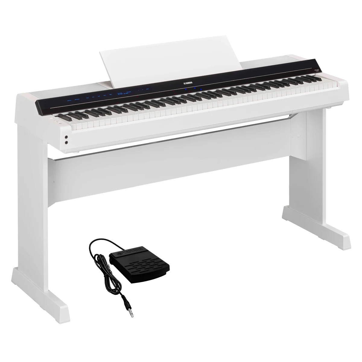 Yamaha P-S500WH Digital Piano with L-300WH Stand - White