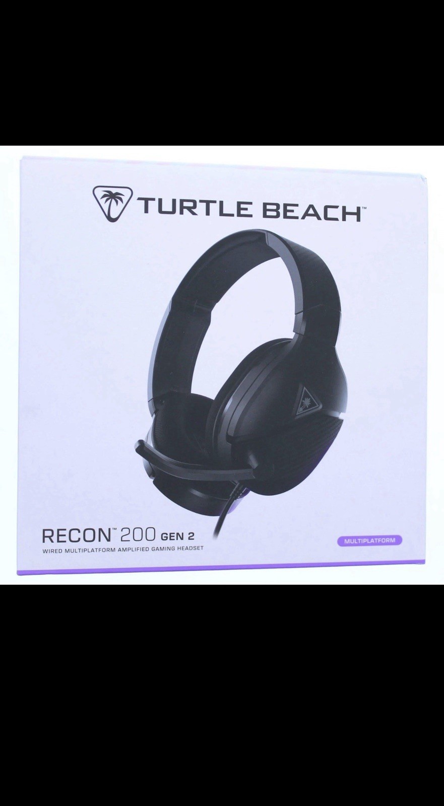 Turtle Beach Recon 200 Gen 2 Gaming Headset PlayStation, Xbox, PC, 3.5mm