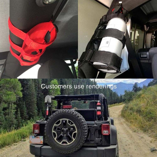 Fire Extinguisher Holder Adjustable Roll Bar Extinguisher Strap Sling Bracket