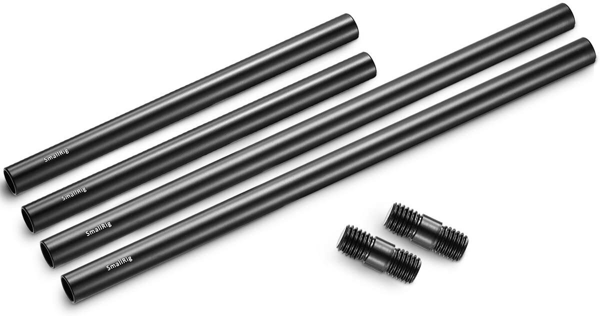 SmallRig 15mm Rods Aluminum Extendable Rail Support (6pcs ) for Camera Rig-1659