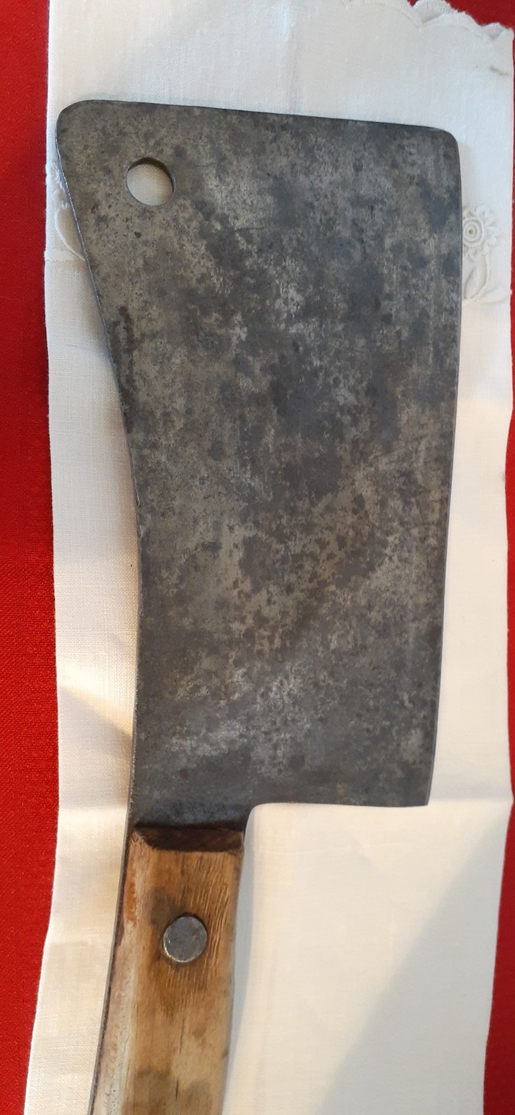 Vintage Briddell Cleaver Solid Steel Kitchen Knife USA