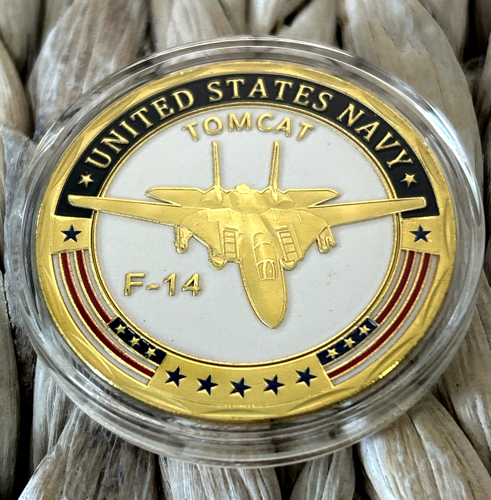 F-14 Tomcat Challenge Coin United States Navy USN Navy Aircraft Carrier Plane