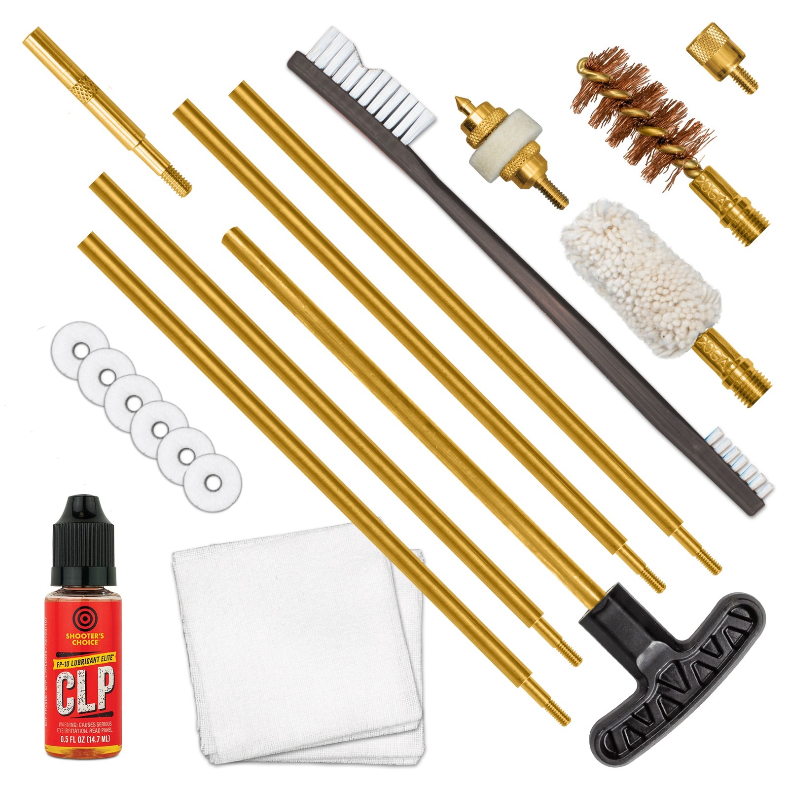 OTIS 20 Ga Firearm Cleaning Kit with Rods, Brushes, Patches (FG-SRS-20): NEW