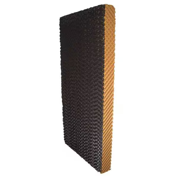 Evaporative Cooling Pad, Kraft Paper W/ Black Edge Coating, 36 in H x 12 in W x