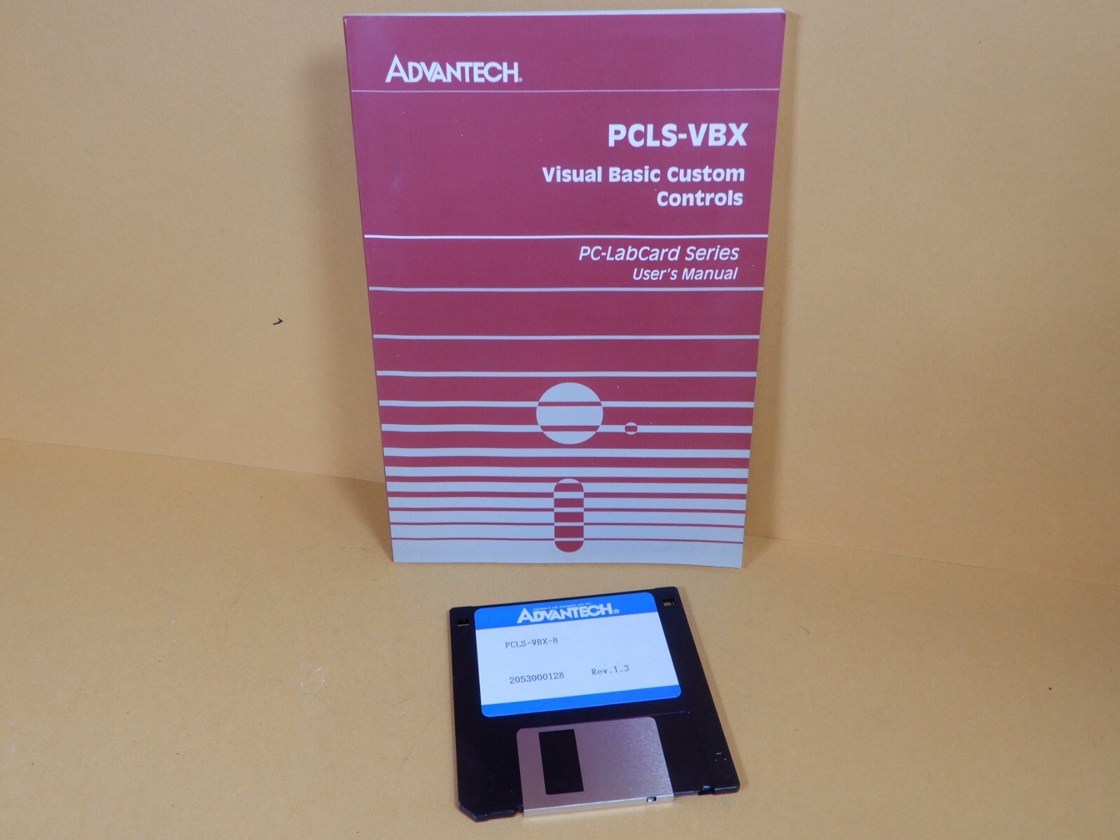 Advantech PCLS-VBX Visual Basic Custom Controls Software and Manual PCLS-VBX-8