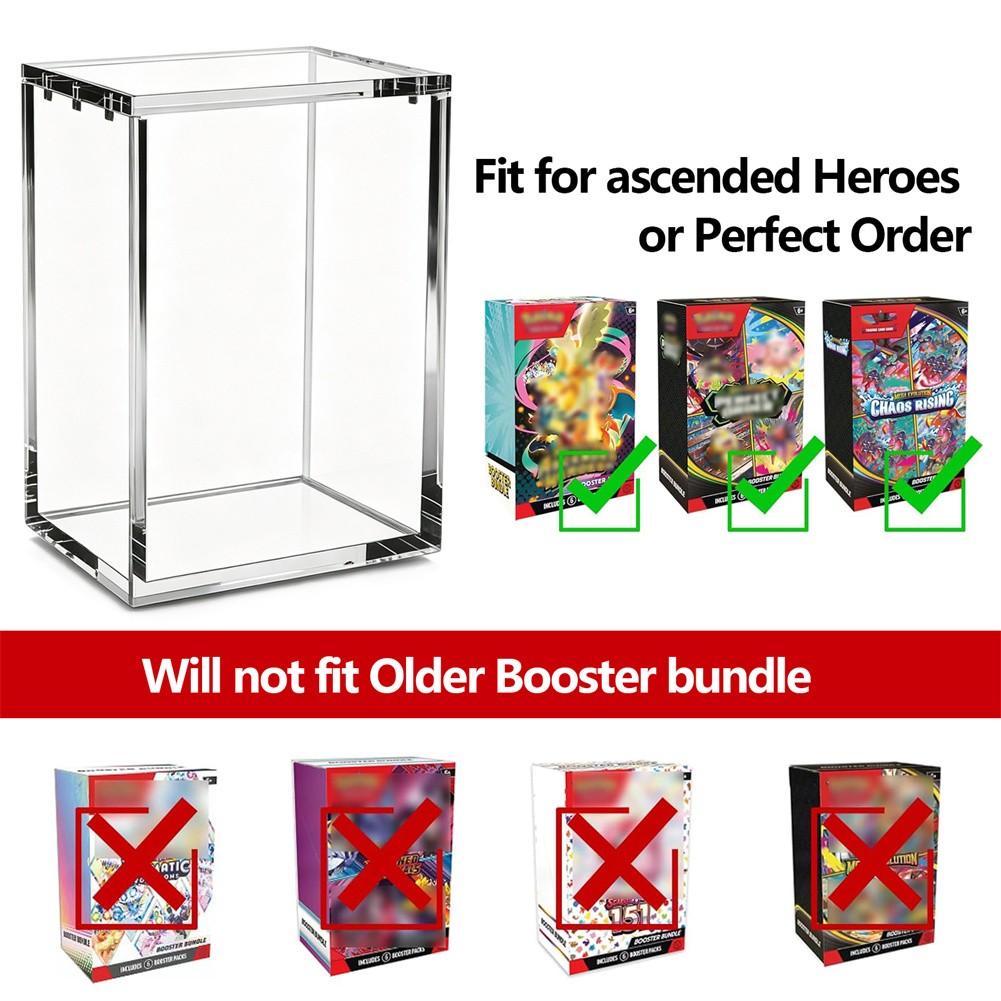 6PACK Acrylic Case With Magnetic Closure for Booster Bundle 2026 New Version