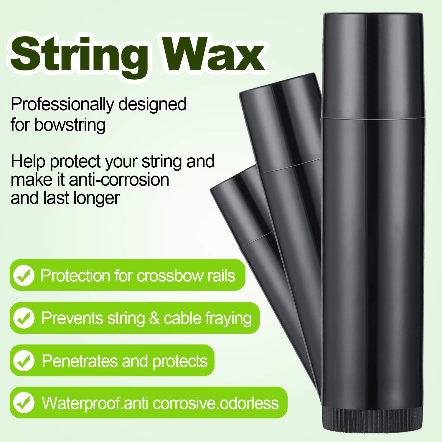 5PCS Bow String Wax Waterproof Protective Rail Lube for Crossbow Recurve Bow