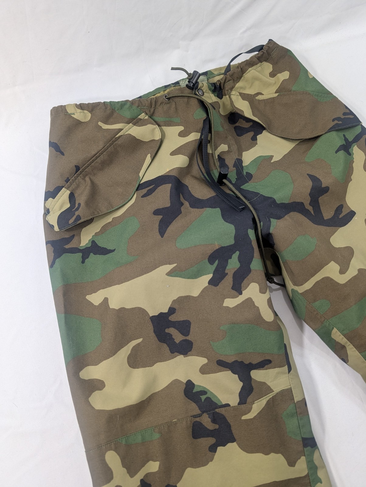 US Army Military Pants Medium Reg Green Woodland Camo Goretex Cold Weather EUC