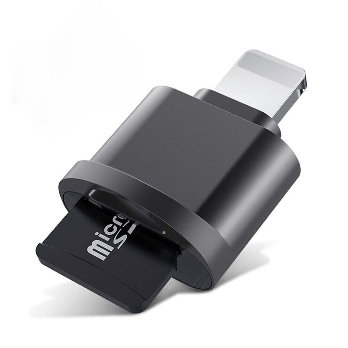 OTG Card Reader, Aluminum (Black)
