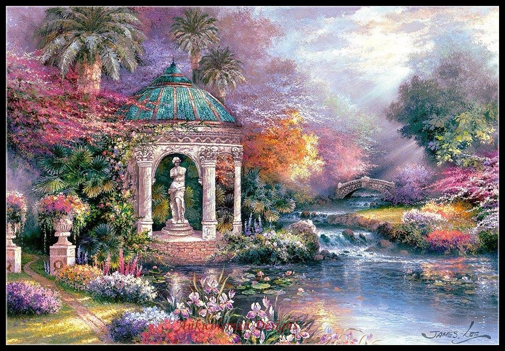 Graceful Guardian - Counted Cross Stitch Patterns Needlework for embroidery
