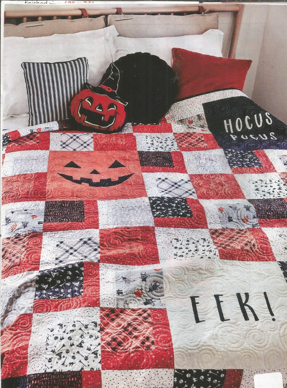 E0337  ALL THROUGH THE TOWN  QUILT PATTERN/INSTRUCTIONS