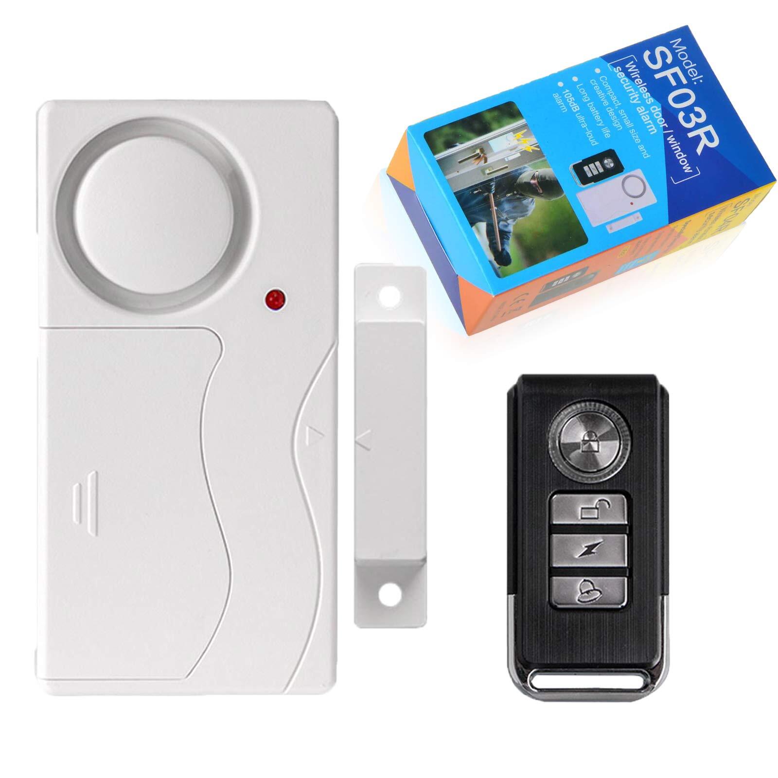 Expandable Home Anti-Theft Alarm with Remote SOS Function & 105dB Loud Alert 1PK