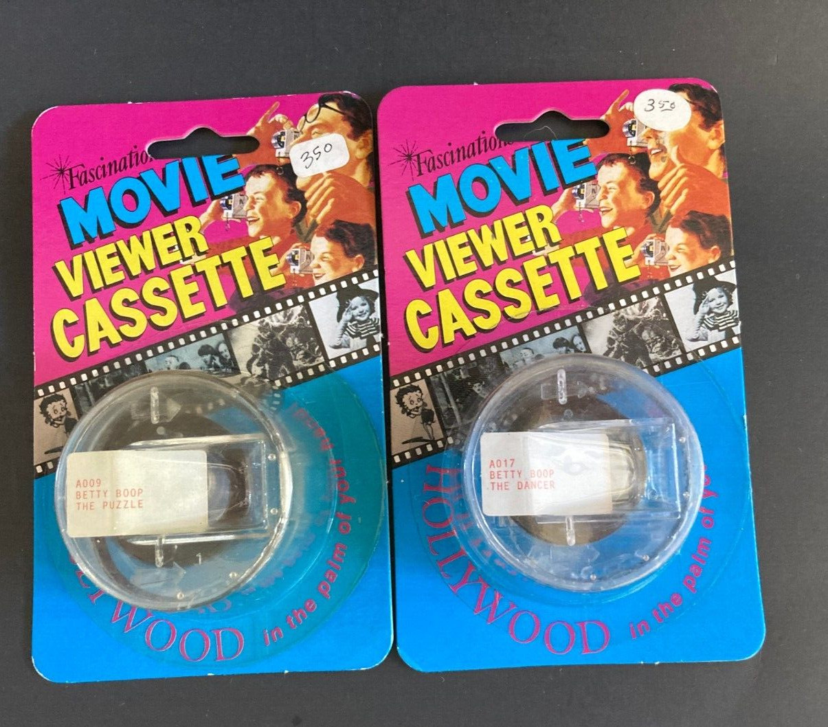 2 Fascinations Movie Viewer Cassette Betty Boop The Dancer & The Puzzle 1988