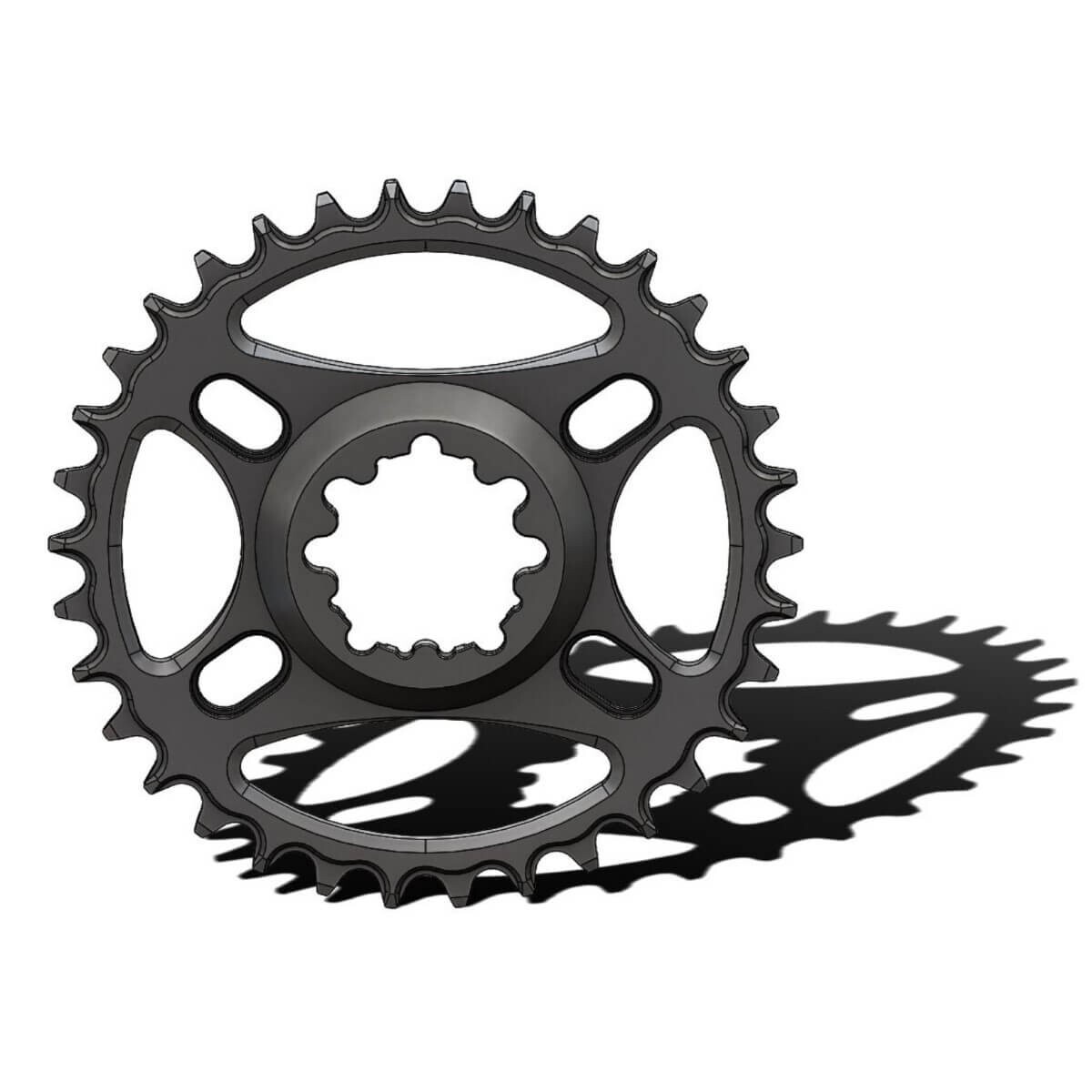 Pilo C16 Chainring Narrow Wide 34T for Sram Direct Mount, Offset 6 mm