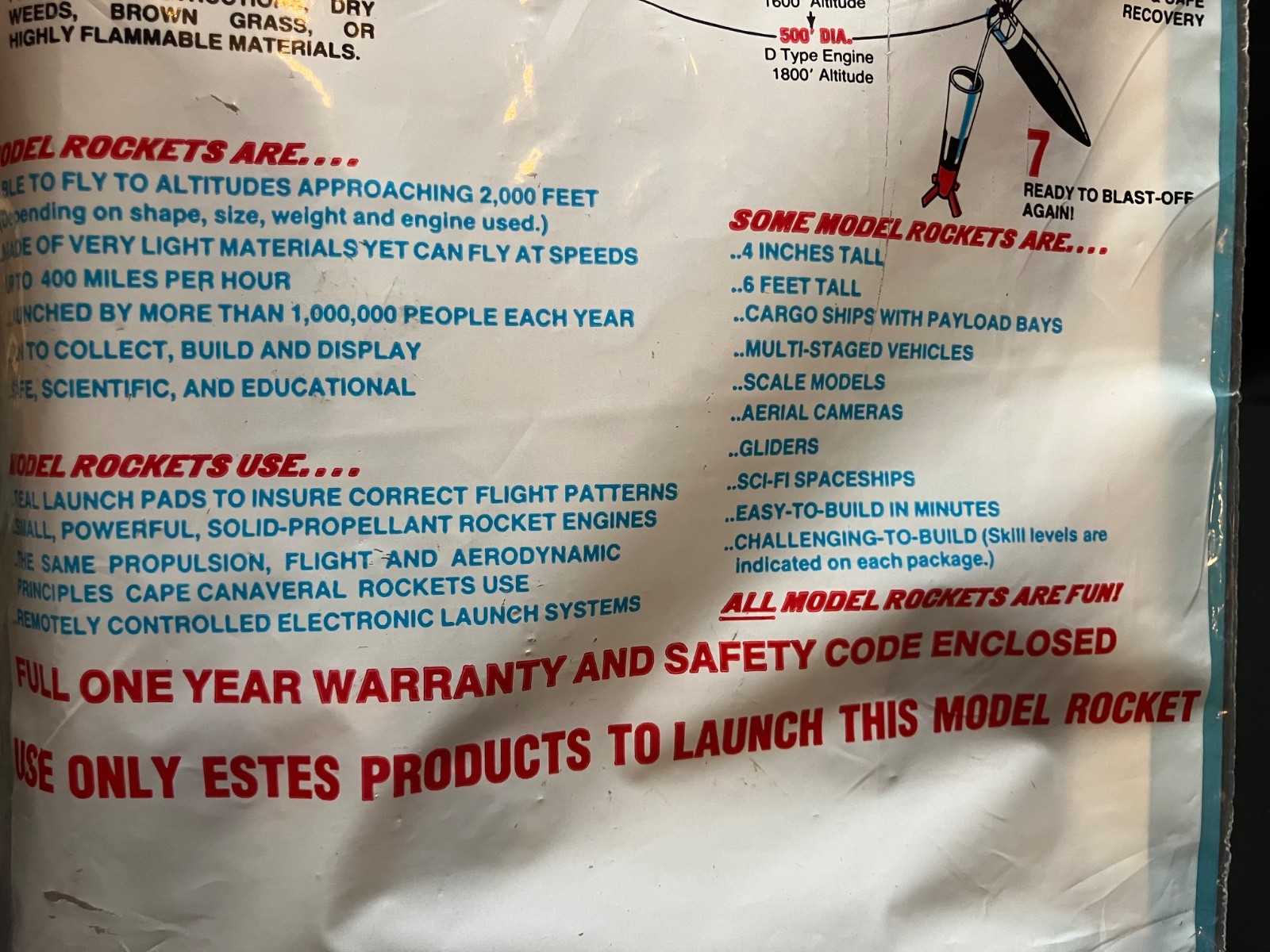 Extremely Rare Estes Space Program Membership Kit #1443 - Sealed