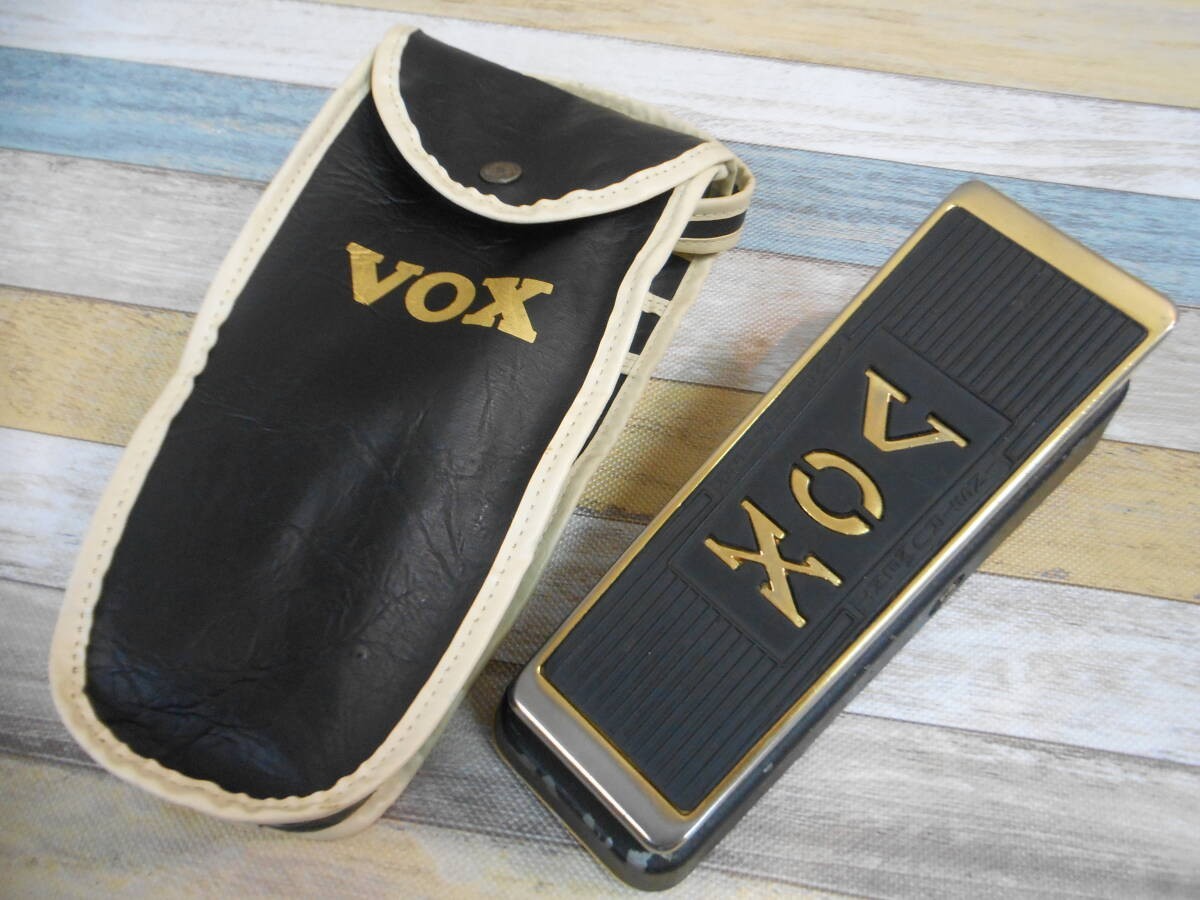 VOX V847G Gold Limited Wah Guitar Effect Pedal Made in USA Tested & Works JAPAN