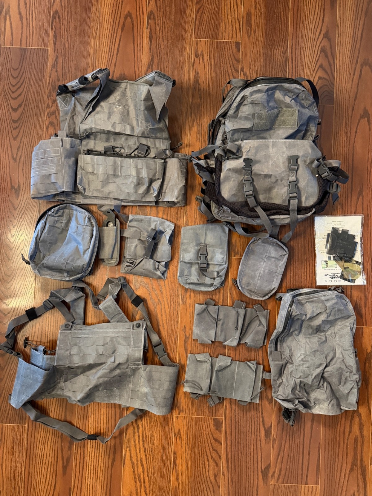 MATBOCK Assault Kit Gray (RARE) - 2 Day Pack - Rhodesian Vest & Plate Carrier