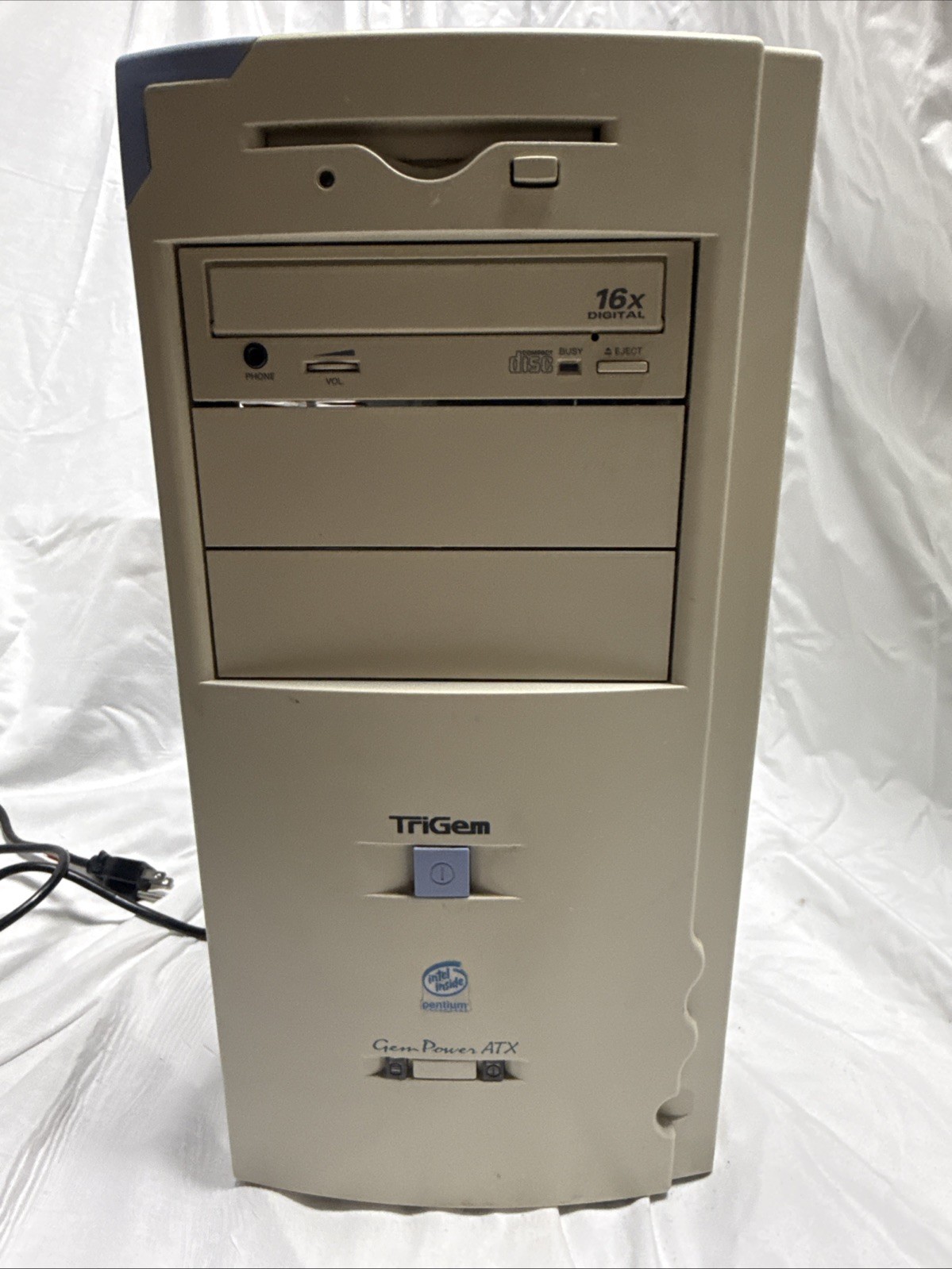 VTG TriGem Intel Pentium Desktop Computer Tower Socket 7 ISA /PCI-16x CdROM