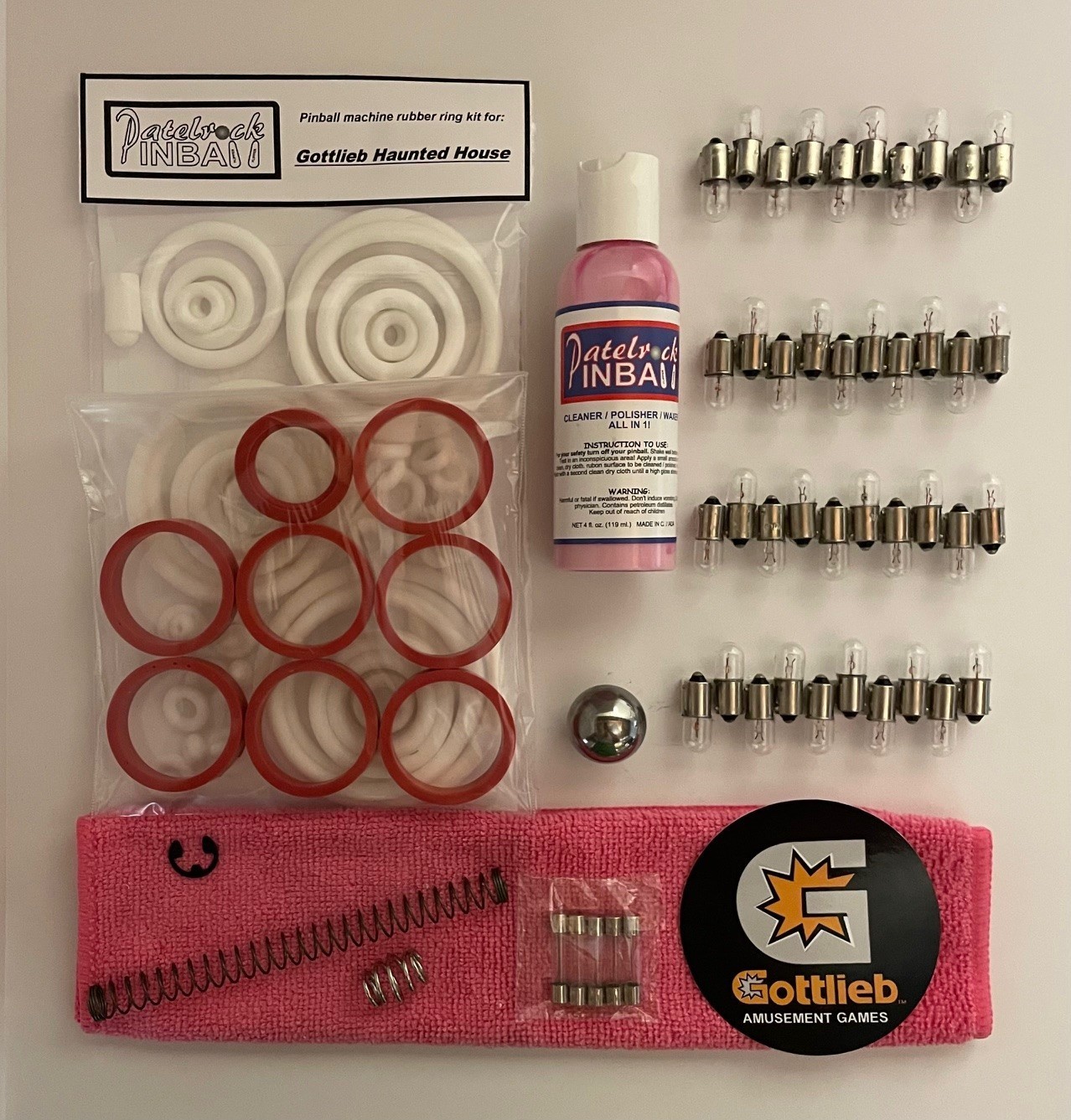1982 Gottlieb Haunted House Pinball Machine Maintenance Tune Up Kit