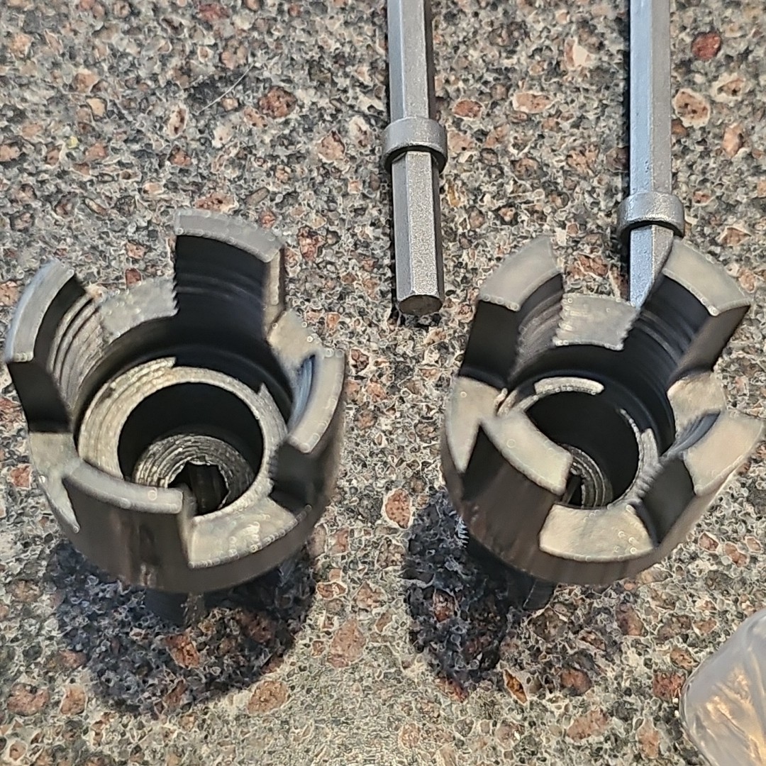 Internal & External PVC Pipe Threading Tool 4 & 6 Point Set Electric Drill New