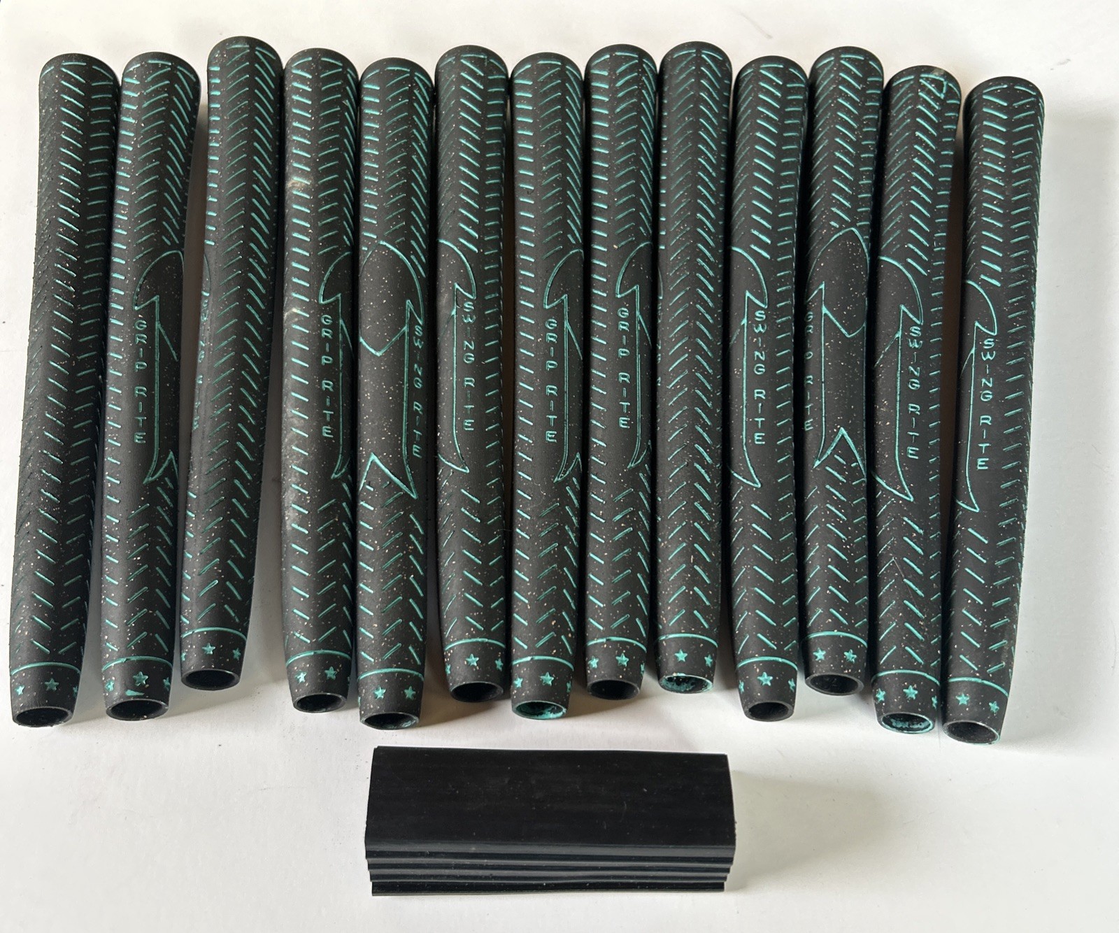 (13) Golf Pride Green Victory Swing Rite Golf Club Grips EUC