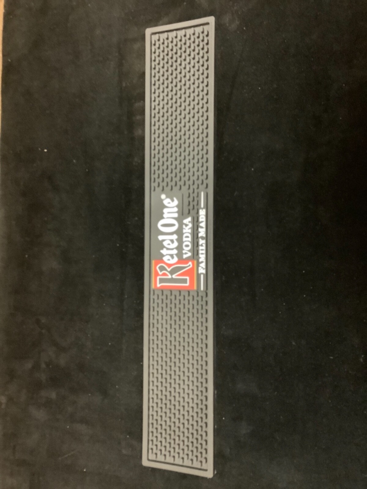 Ketel One Vodka Rubber Bar Mat,  Rail Spill 20 3/4" x 3 1/4" New free shipping