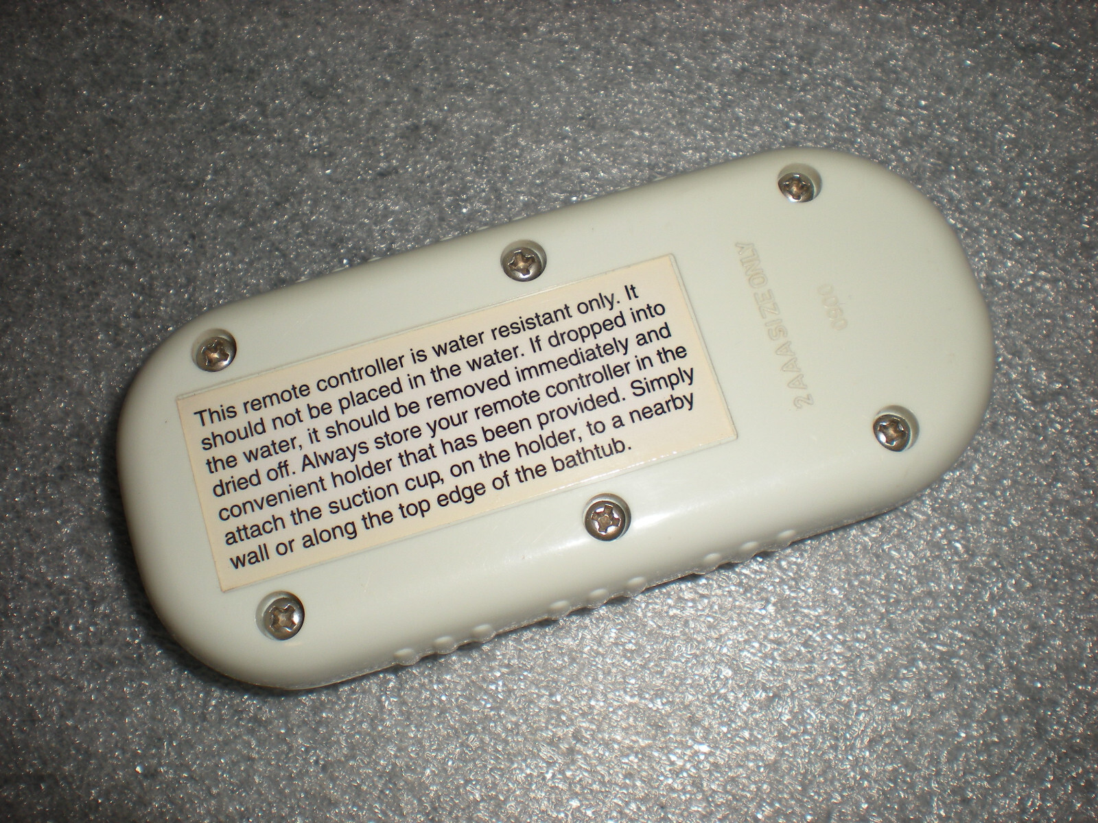 Homedics Remote Control FOR Bubble Spa Plus BMAT-250 Electronic Massaging Bath