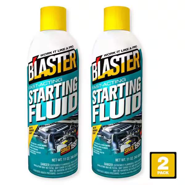11 oz. Fast-Acting Engine Starting Fluid Spray | for Car, Chainsaw, Edgers...