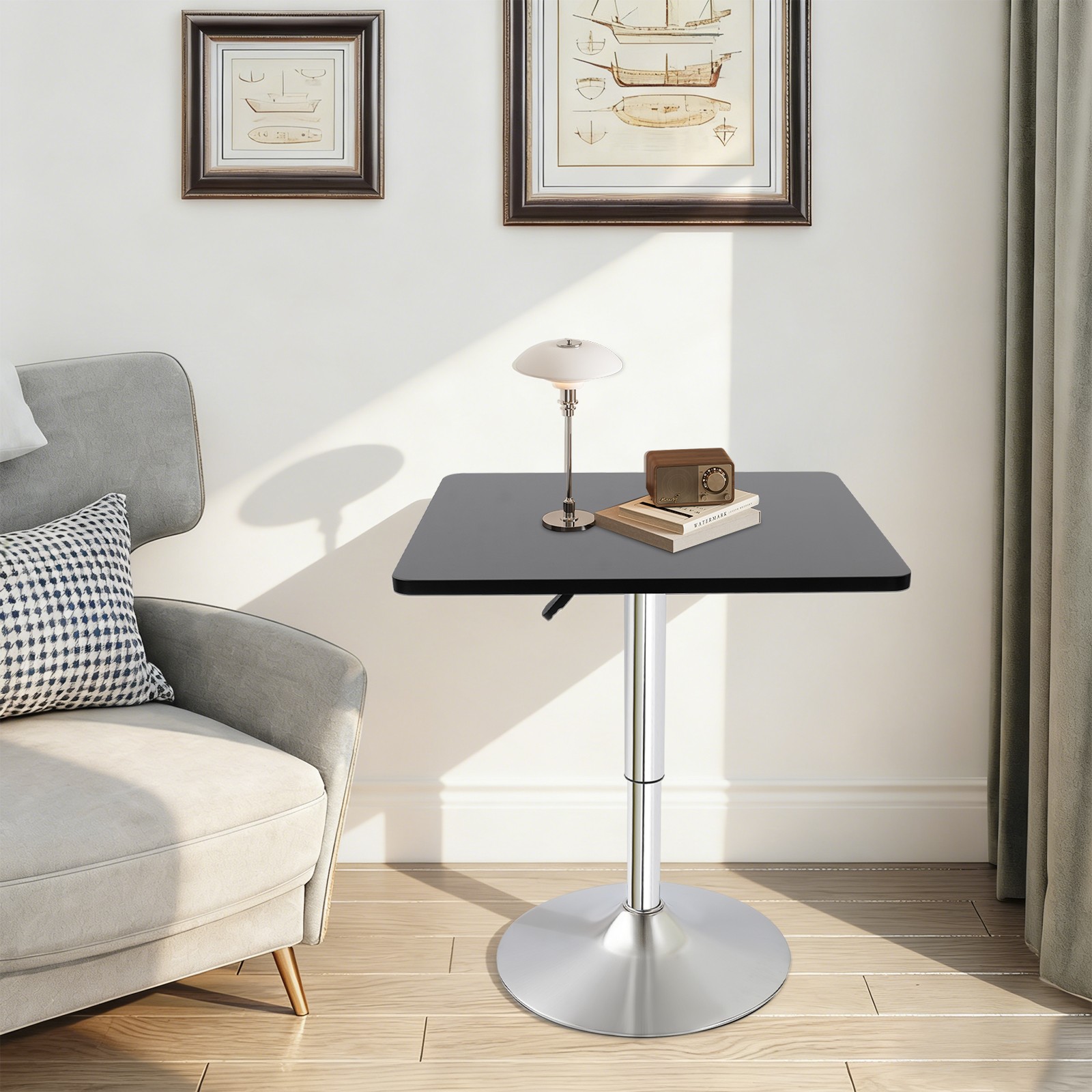 Bar Table, Bar Table with Adjustable Height, Modern Bar Table