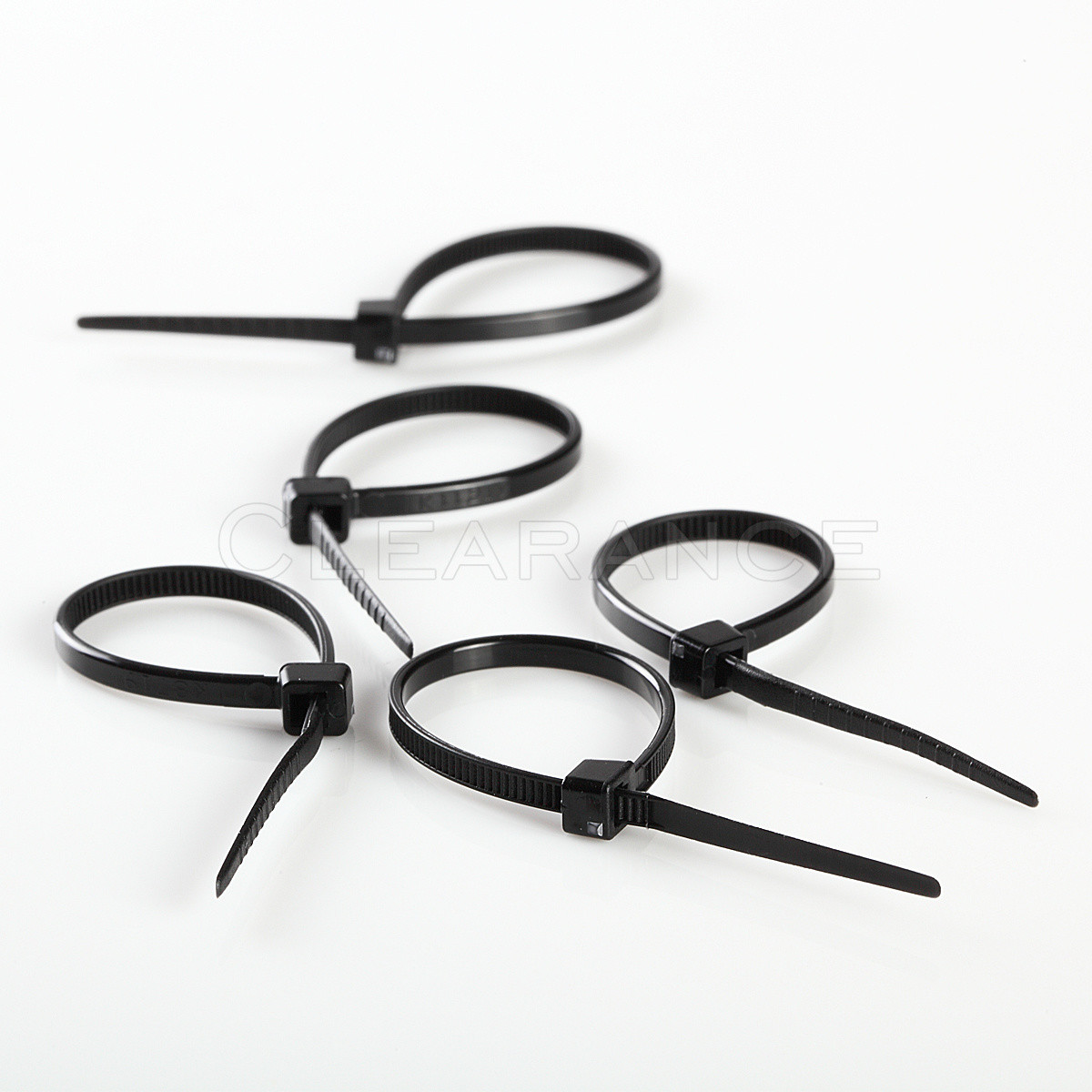 BLACK WIRE CABLE ZIP TIES 18LBS  INDUSTRIAL 4" 18lbs